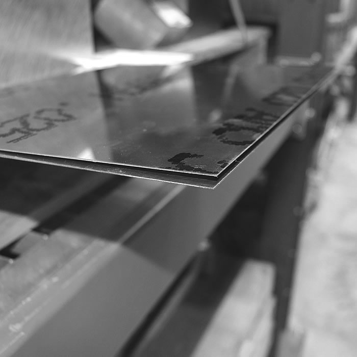 Our stainless steel sheets are stocked in closer incremental sizes, and we guillotine them in-house.