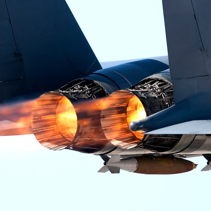 321 stainless steel finds use in jet aircraft afterburners.